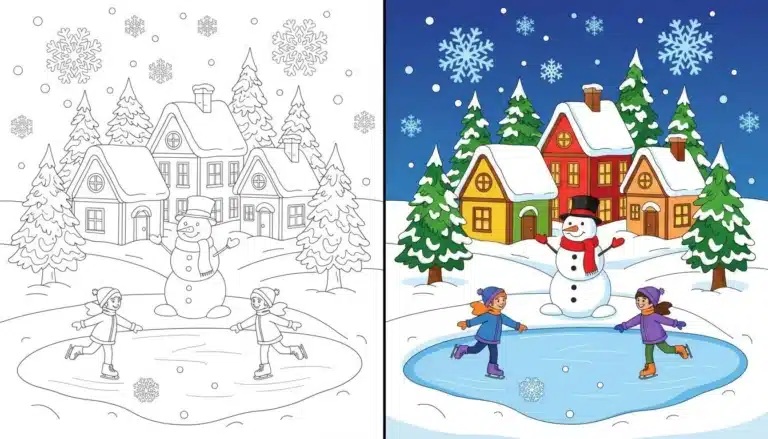 Winter Coloring Pages-Coloringyes.com
