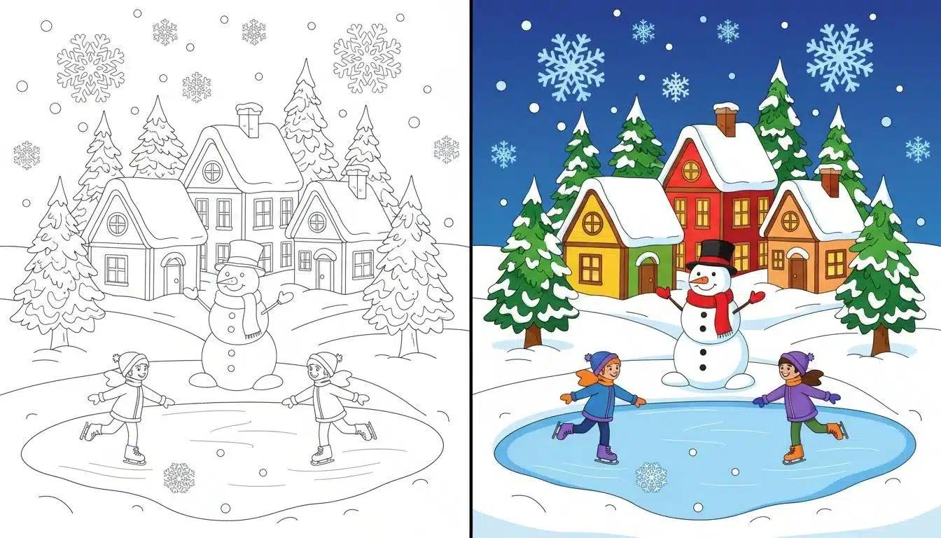 Winter Coloring Pages-Coloringyes.com