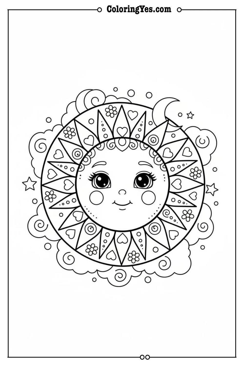 mandala coloring pages-mandala spiritual coloring-Coloringyes.com