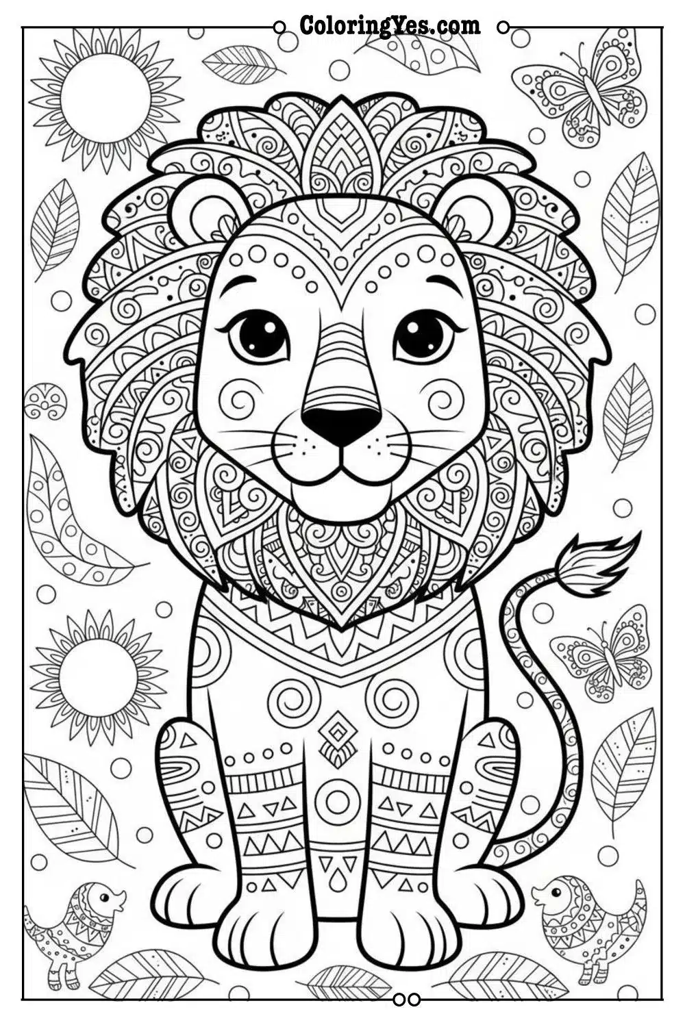 mandala coloring pages-mandala tribal coloring-Coloringyes.com