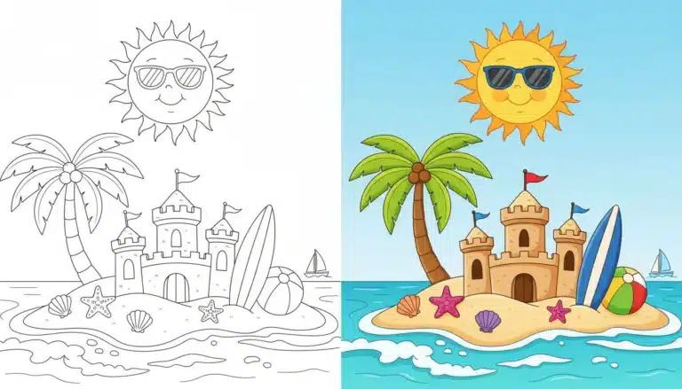 summer coloring pages-Coloringyes.com