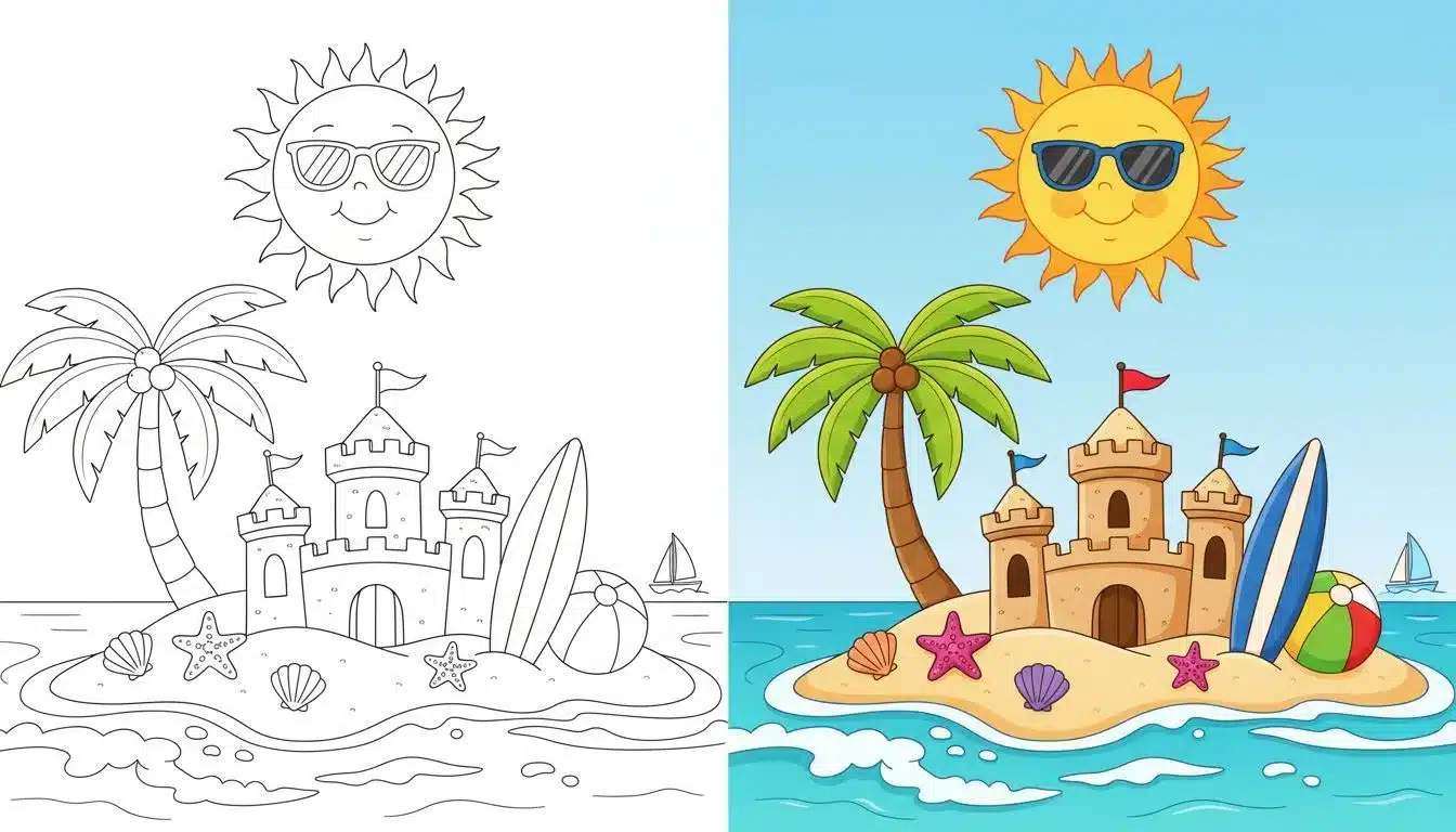 summer coloring pages-Coloringyes.com