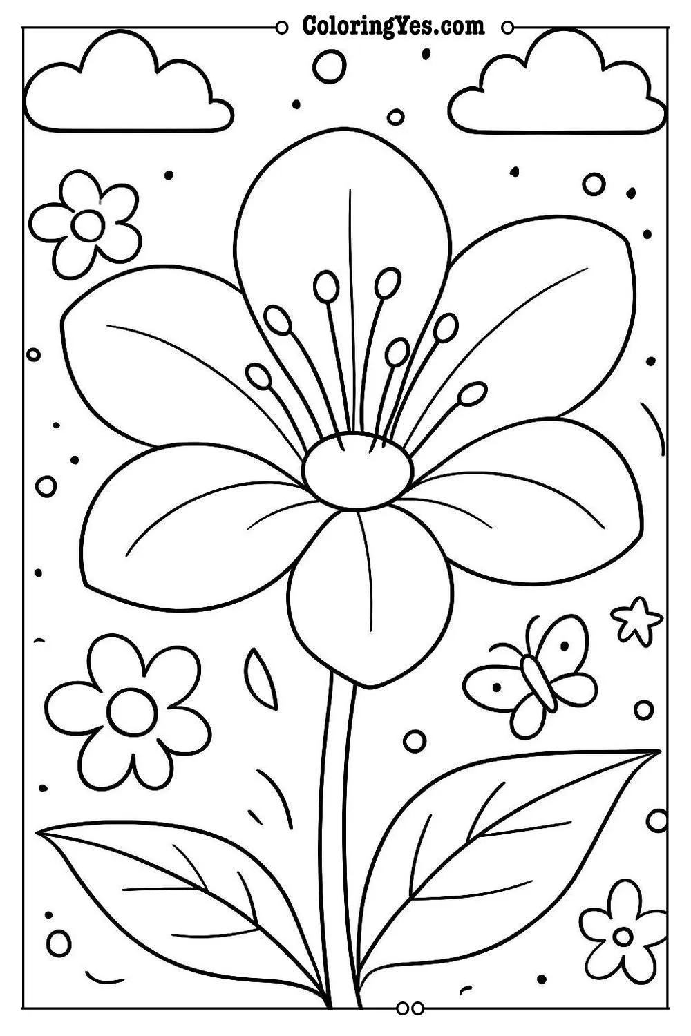 Anatomy of a flower scientific coloring pages-petals-Coloringyes.com