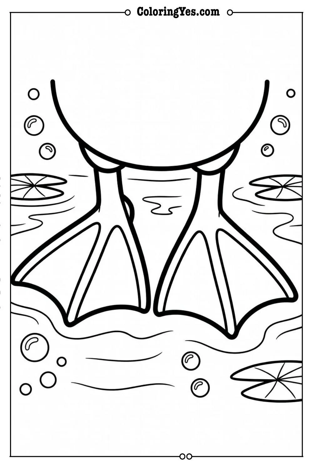 duck feet webbed close-up