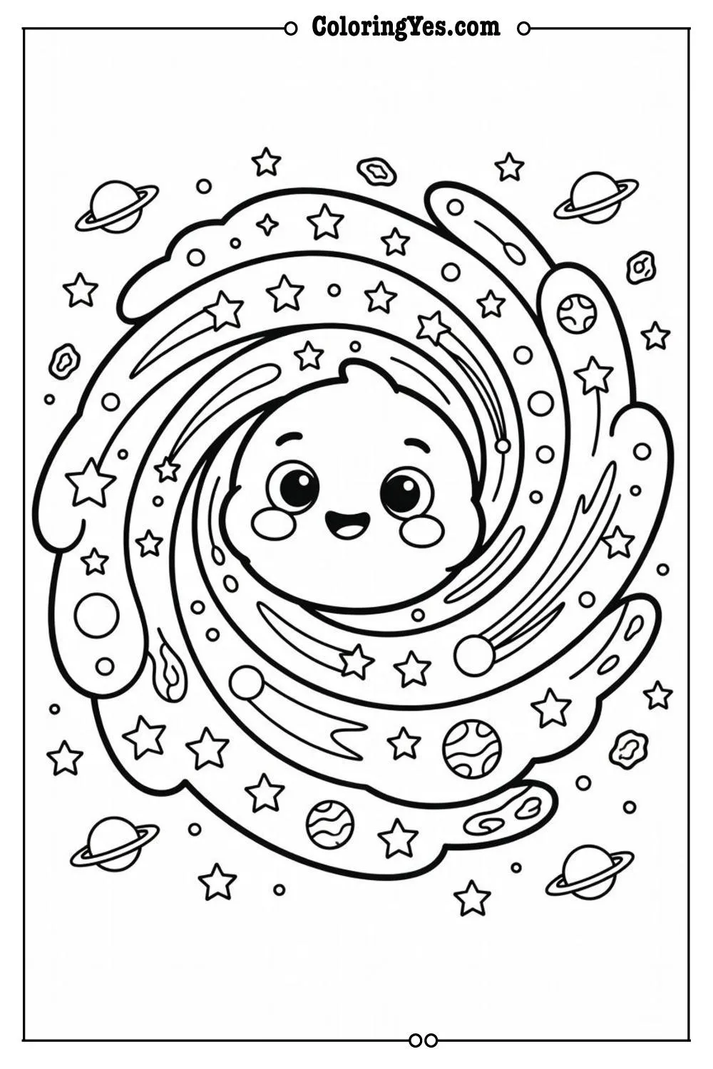 galaxy spiral swirls