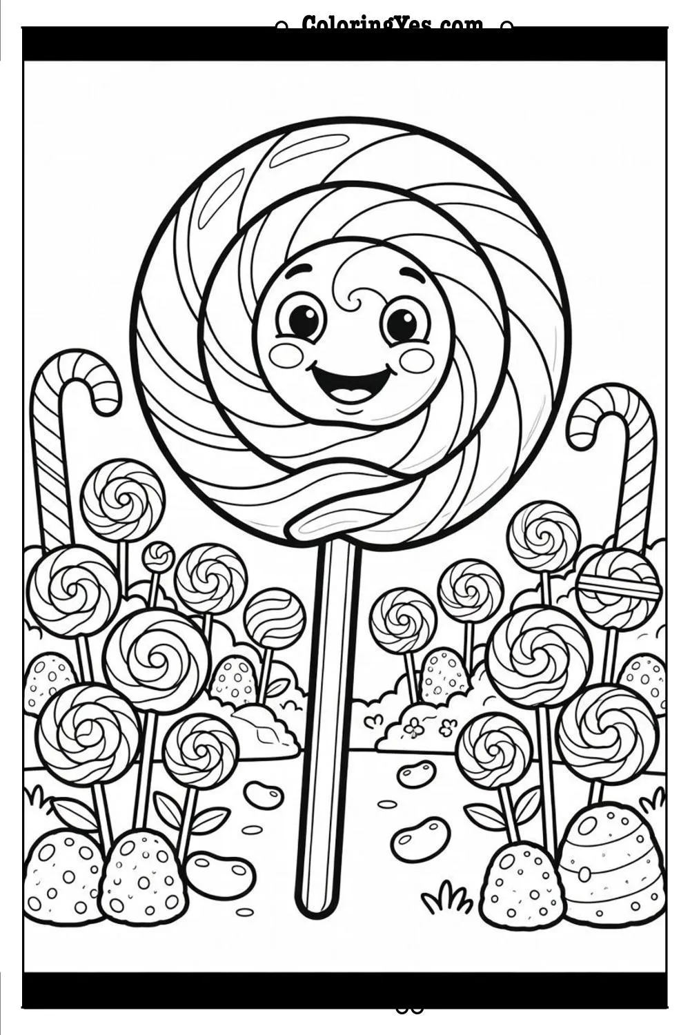 candy land lollipop garden