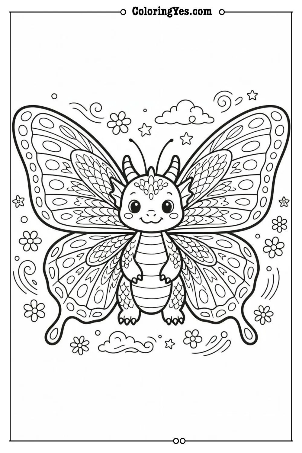 dragon butterfly wings cute
