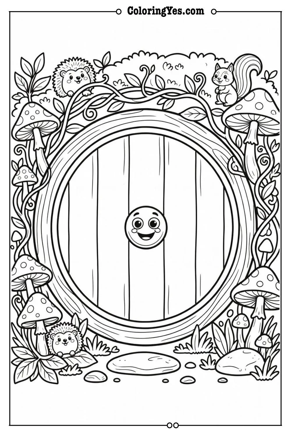 enchanted door hobbit style