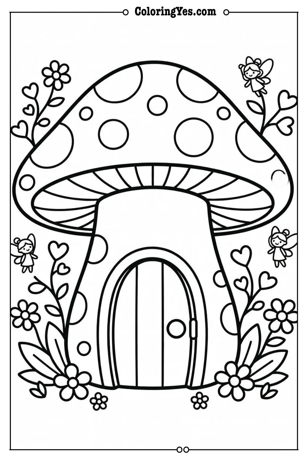 fairy house mushroom door