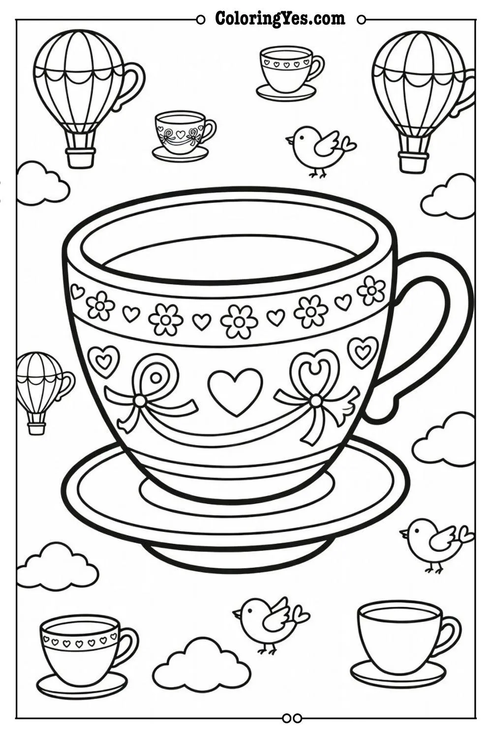 teacup ride hot air balloon