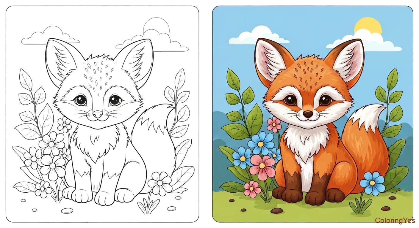 Baby animal Coloring Pages