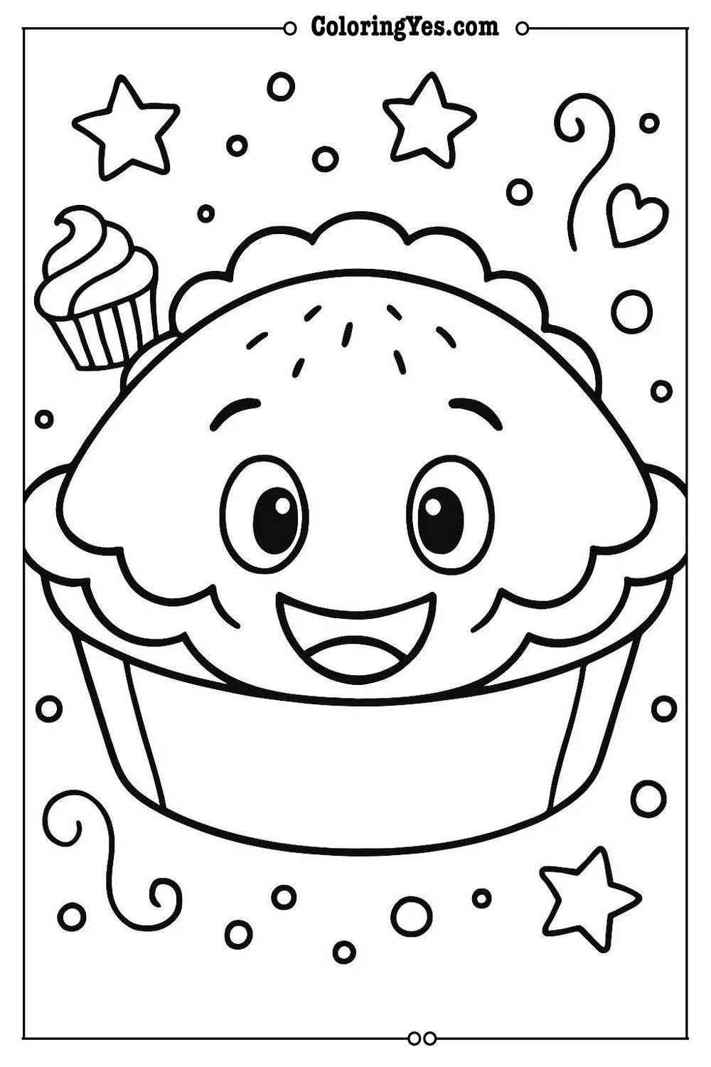 pie coloring page