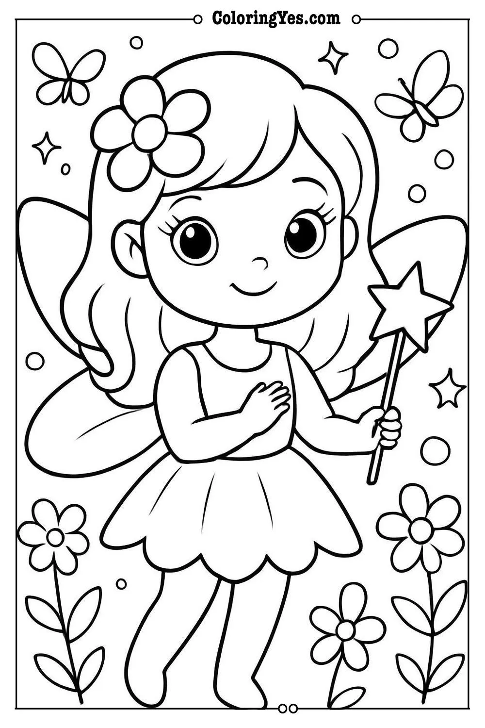 fairy coloring pages