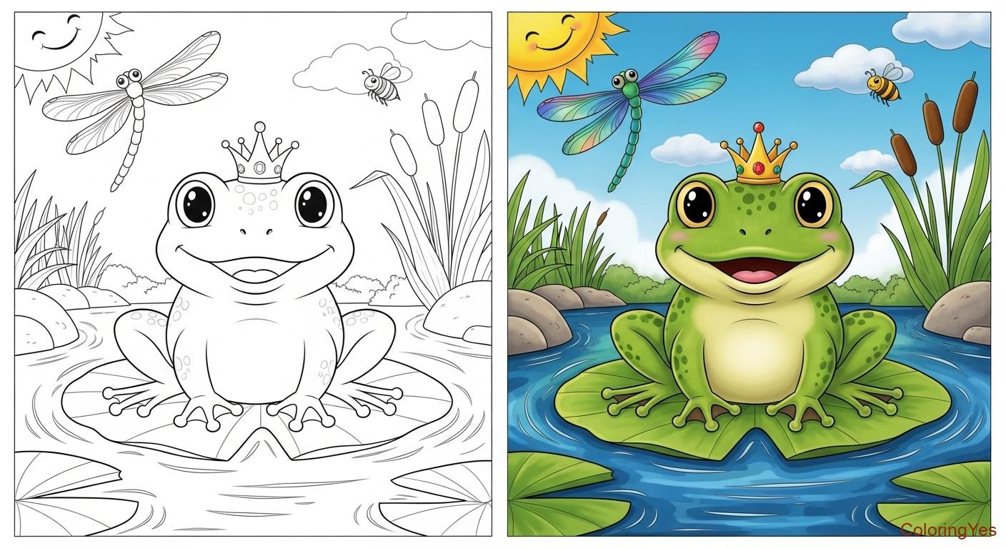 Frog Coloring Pages