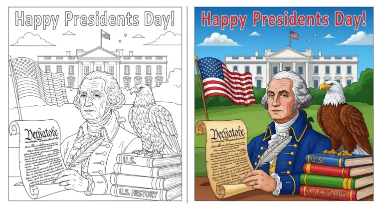 Presidents Day coloring pages