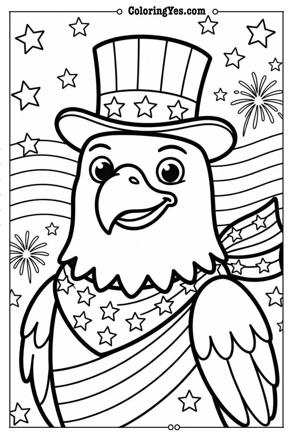american flag coloring page patriotic