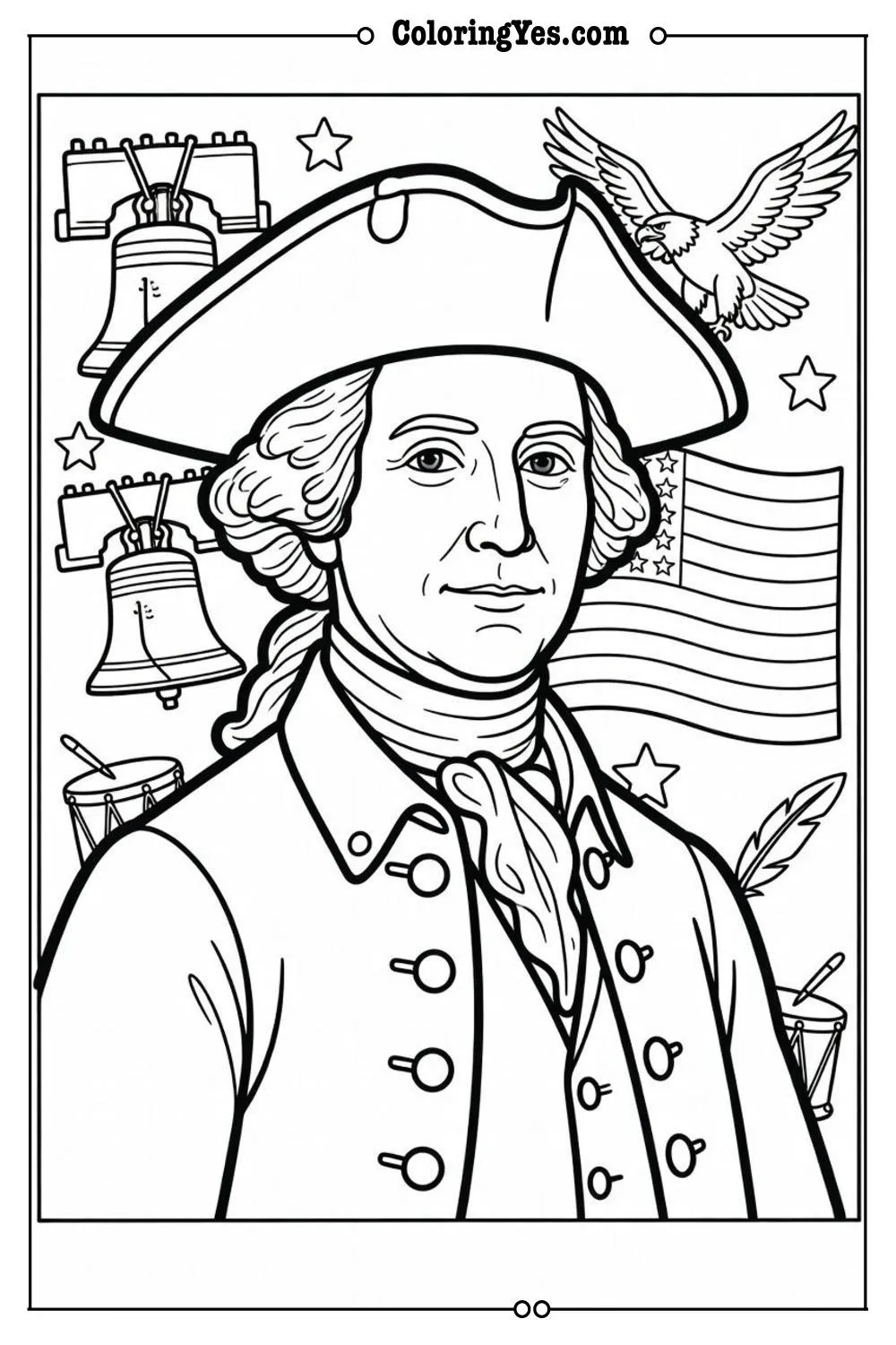 usa history coloring page educational