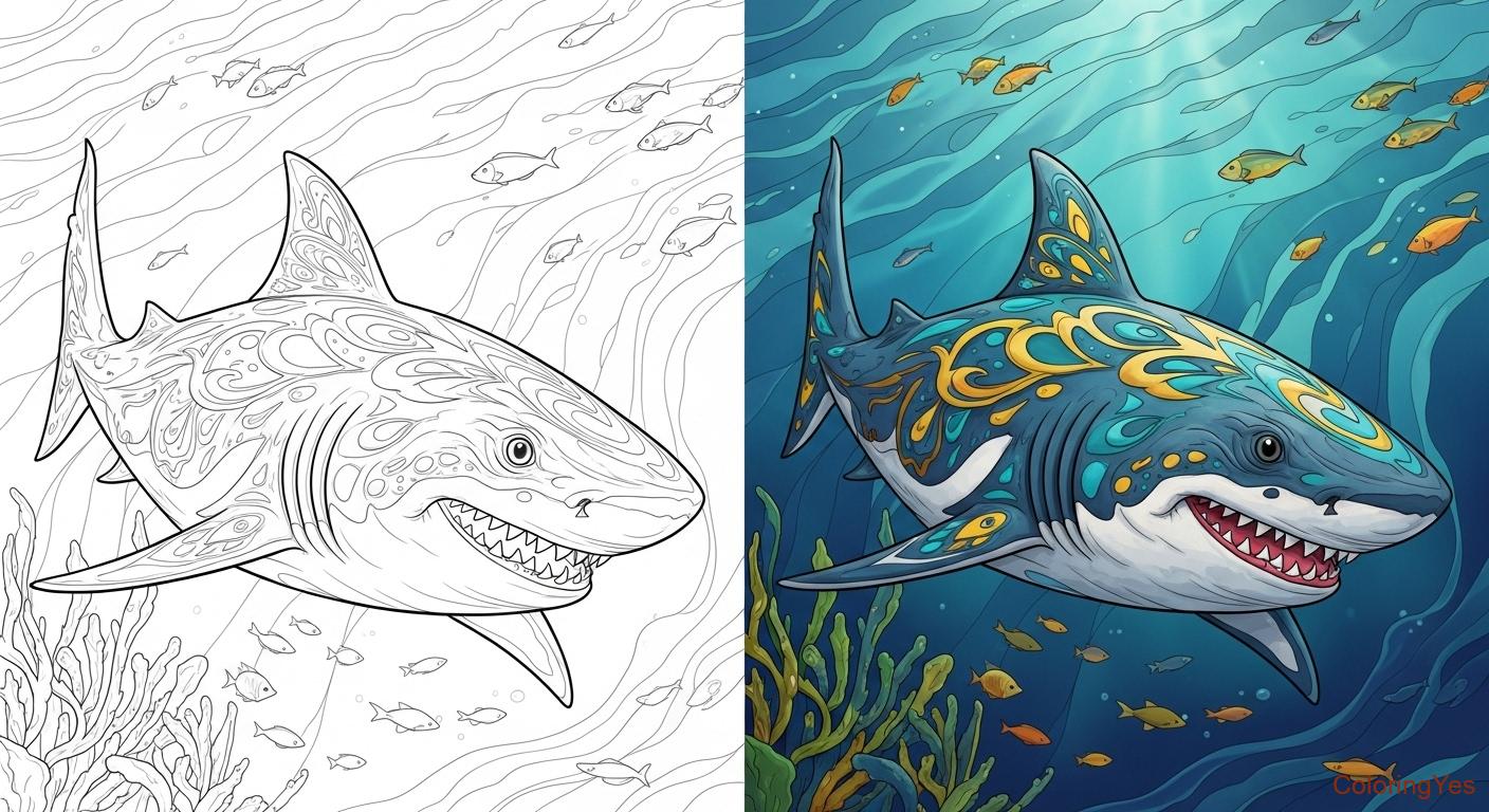 Shark Coloring Pages