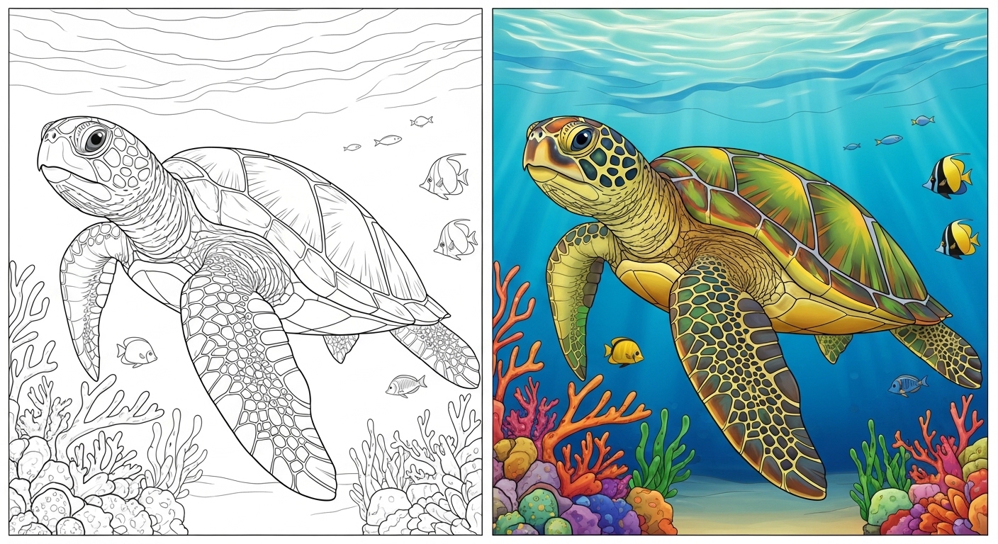 Turtle Coloring pages