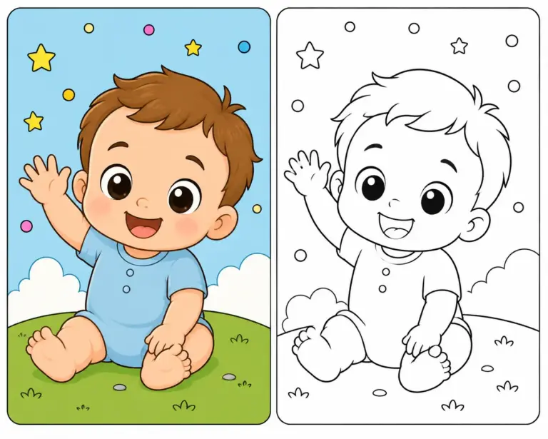 Baby coloring pages | coloringYes