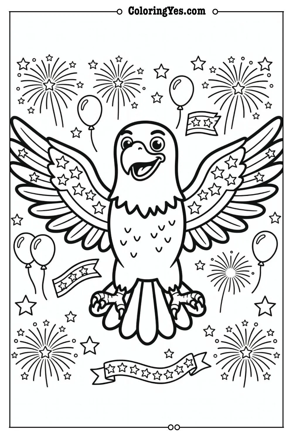 4th of july printable coloring pages