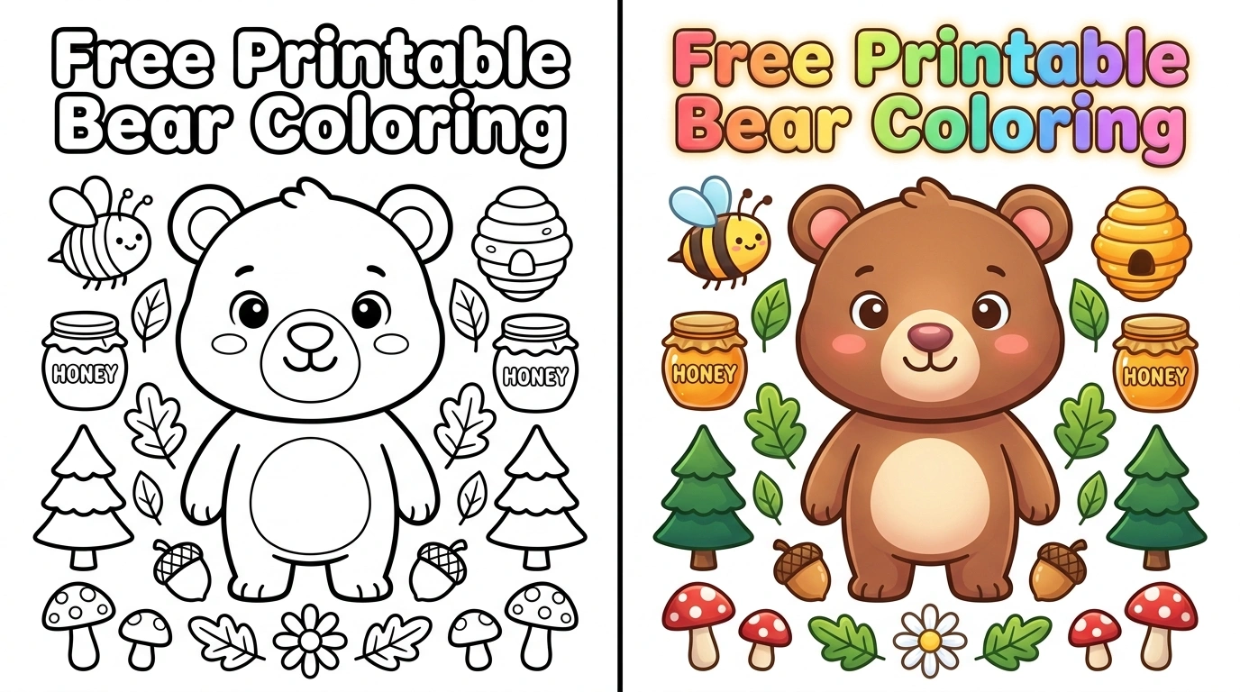 Bear Coloring Pages