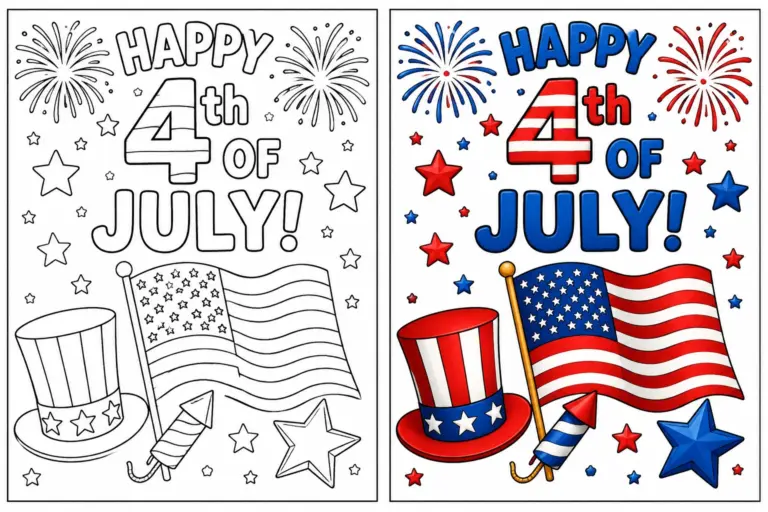 4th of july coloring pages