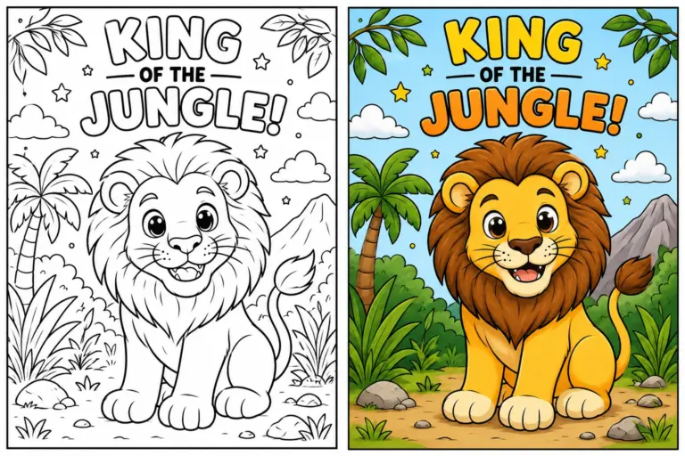 Lion coloring pages