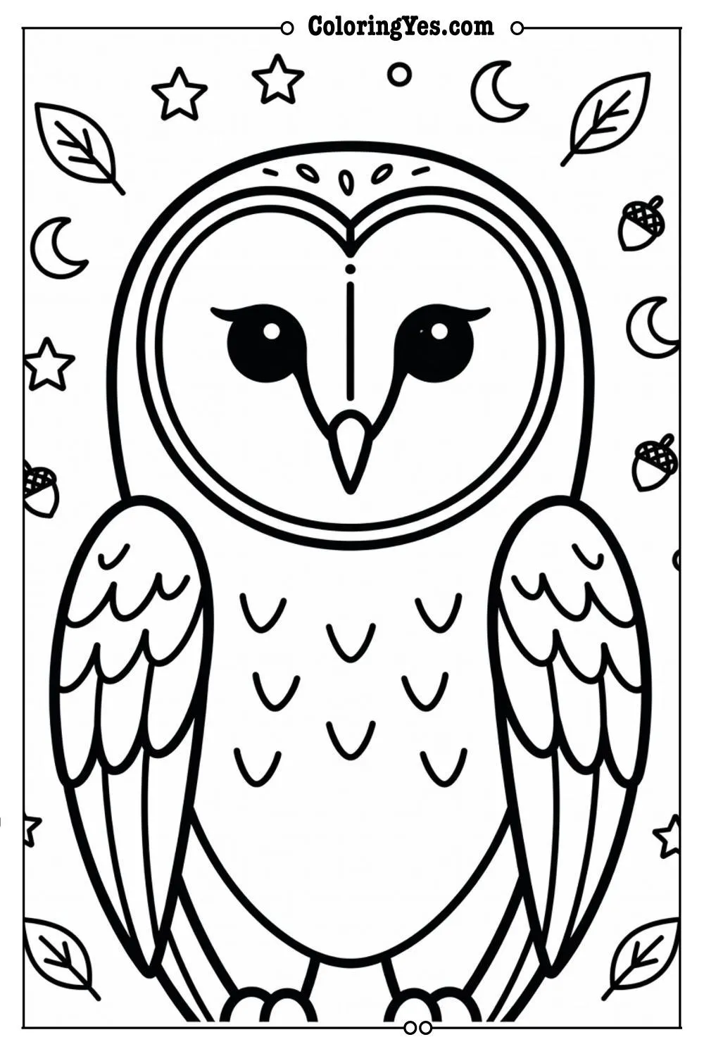 barn owl coloring pages