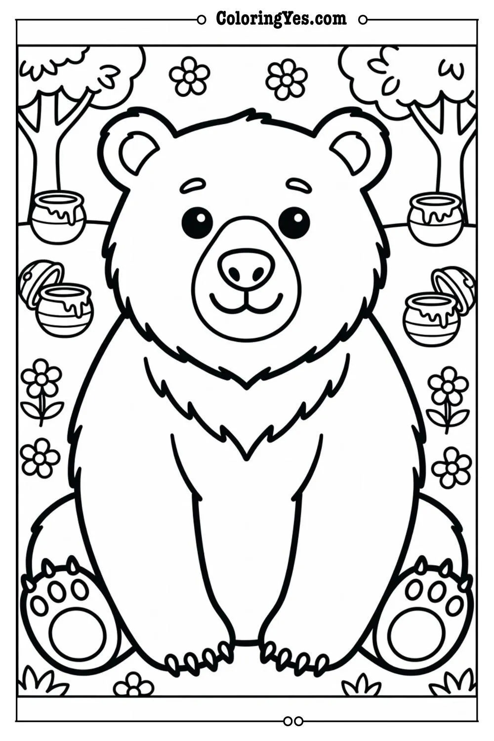 bear coloring sheets