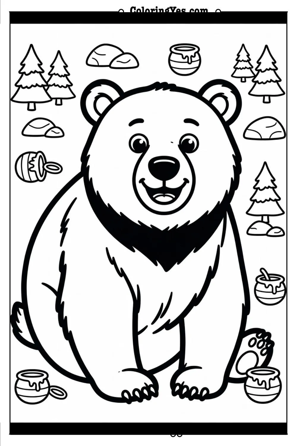 black bear coloring pages