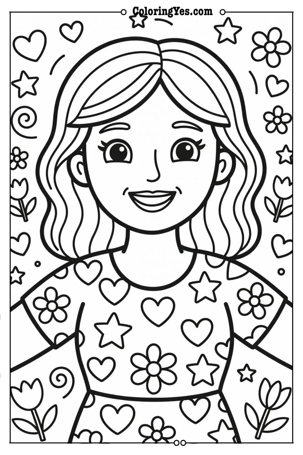 cute mother's day coloring pages