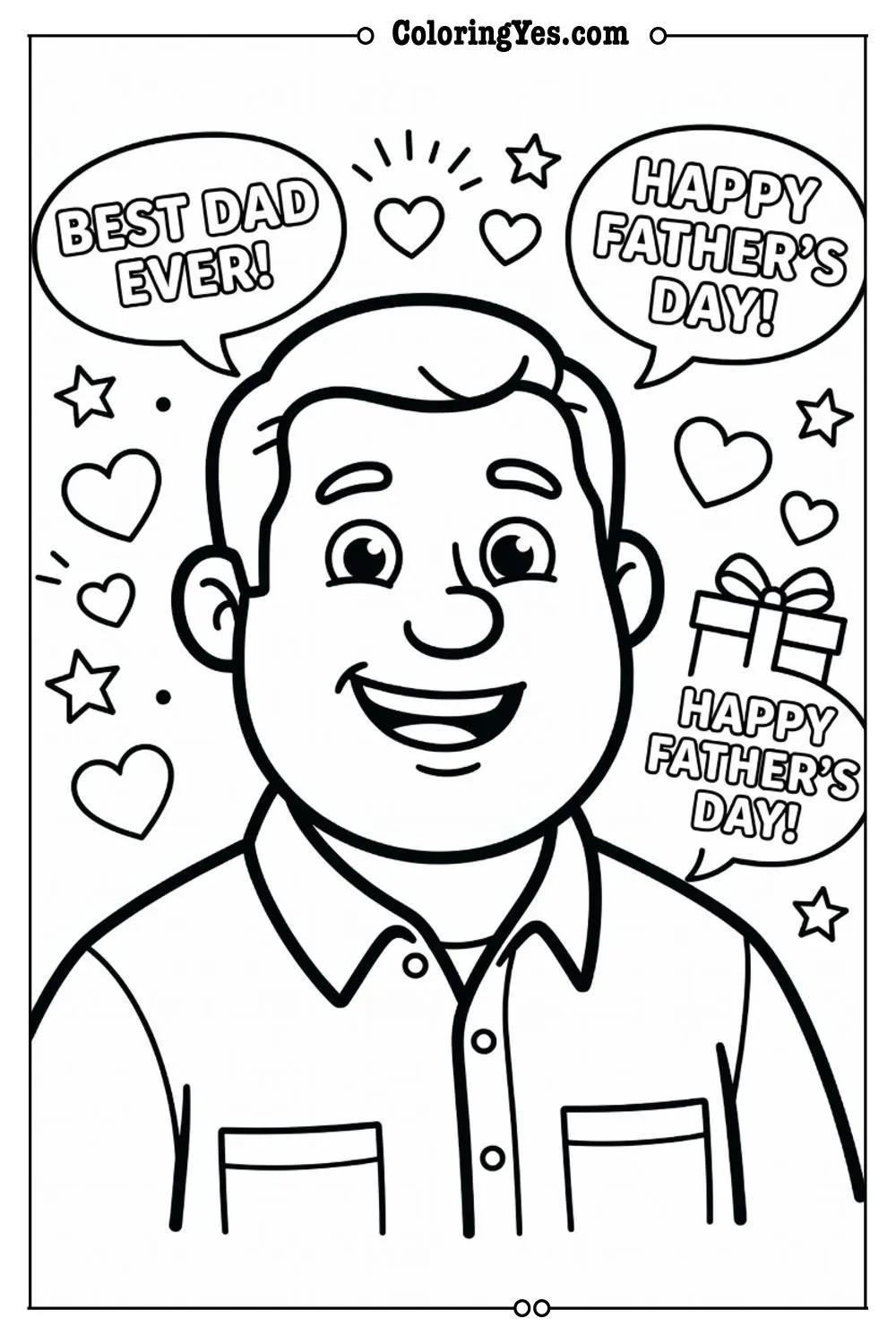 dad coloring pages