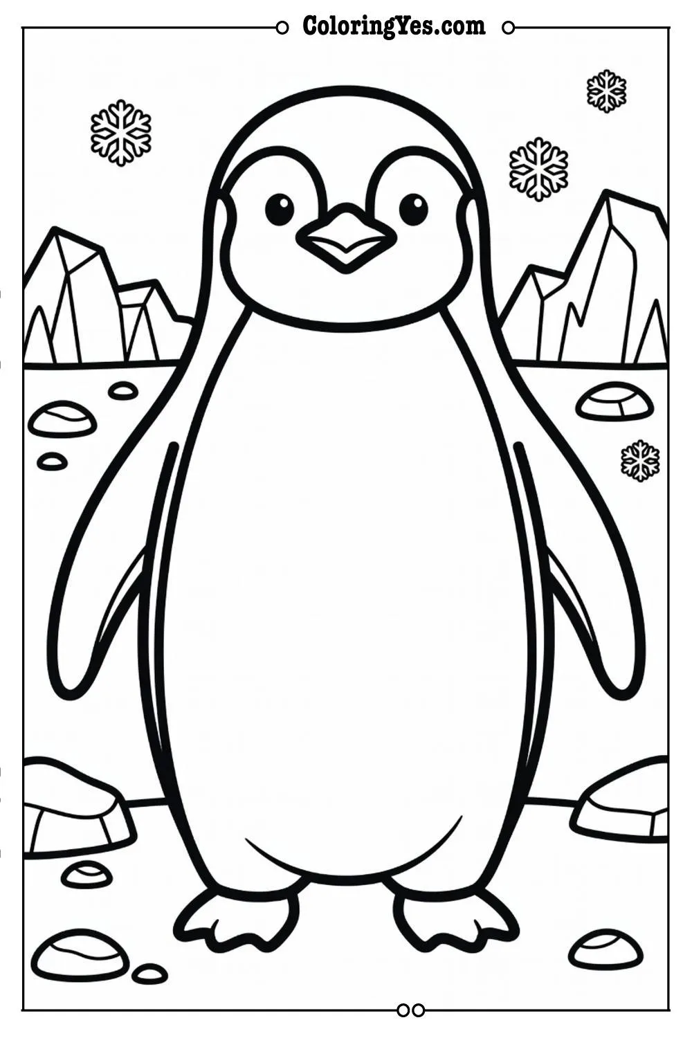 emperor penguin coloring pages