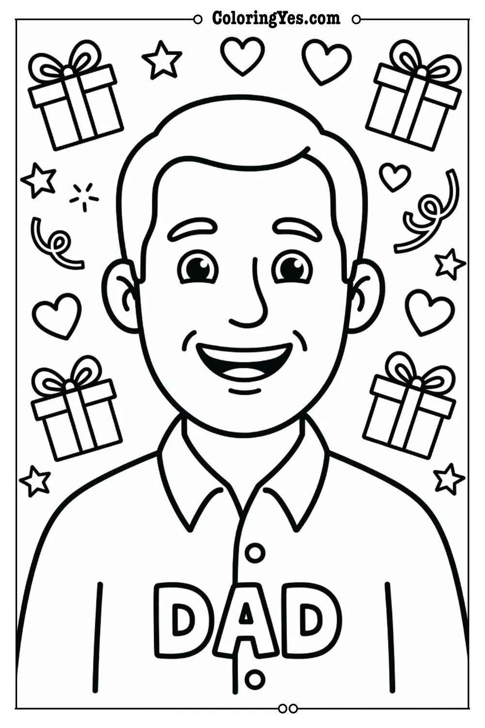 father's day coloring pages for kids