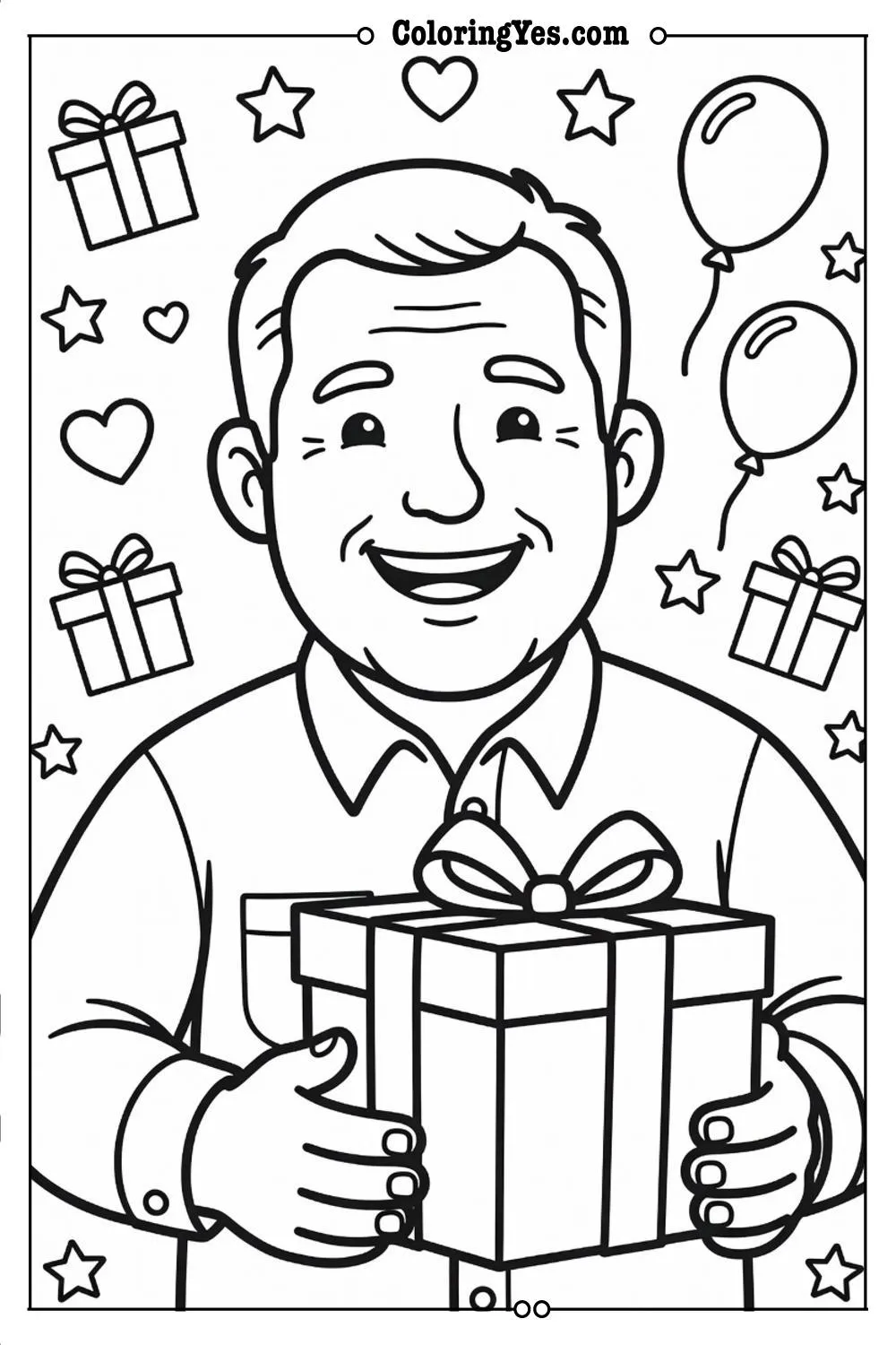 father's day coloring sheets