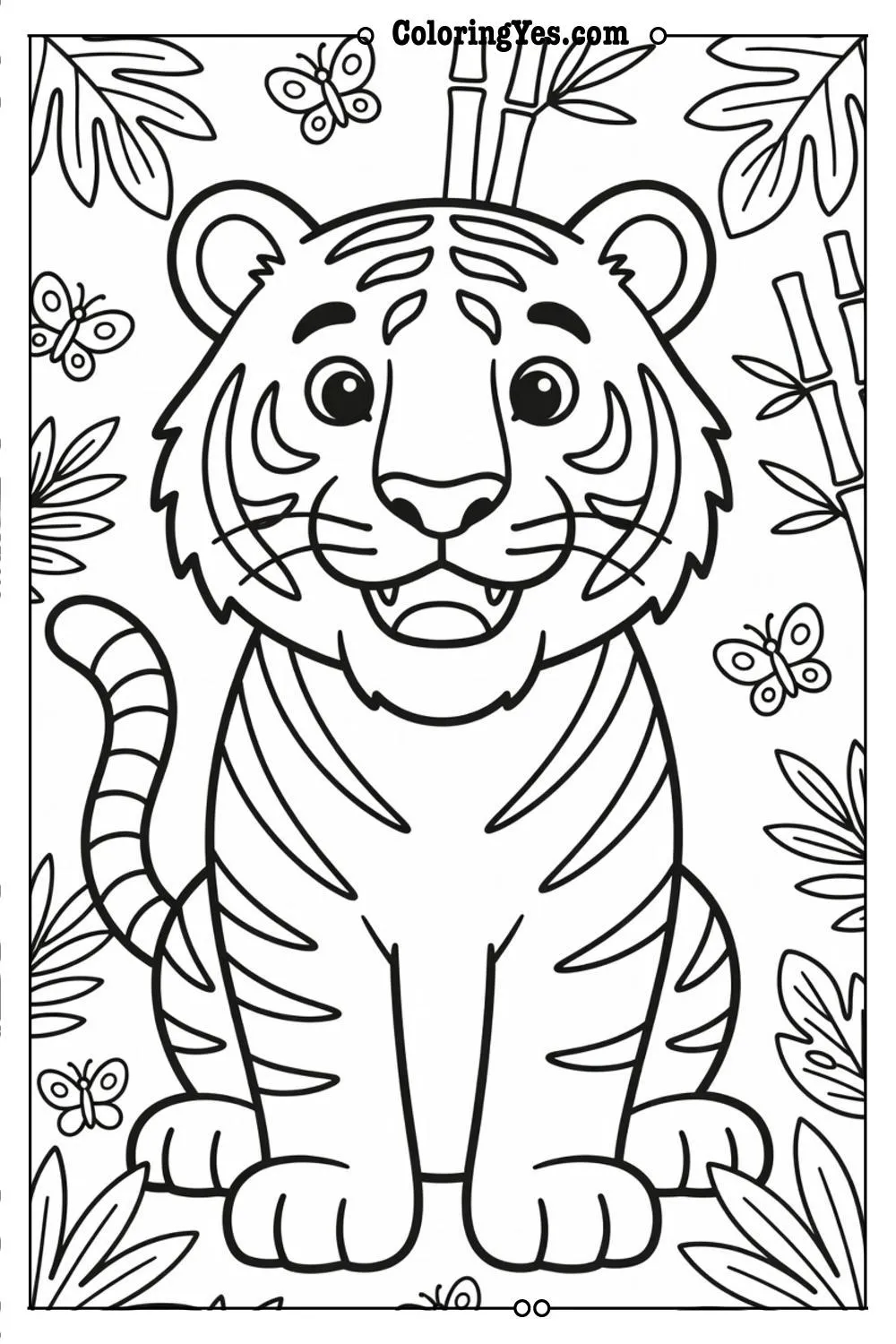 free tiger coloring pages