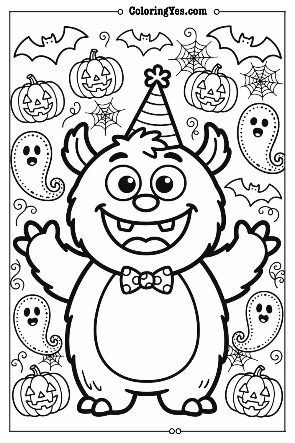 halloween printable coloring pages