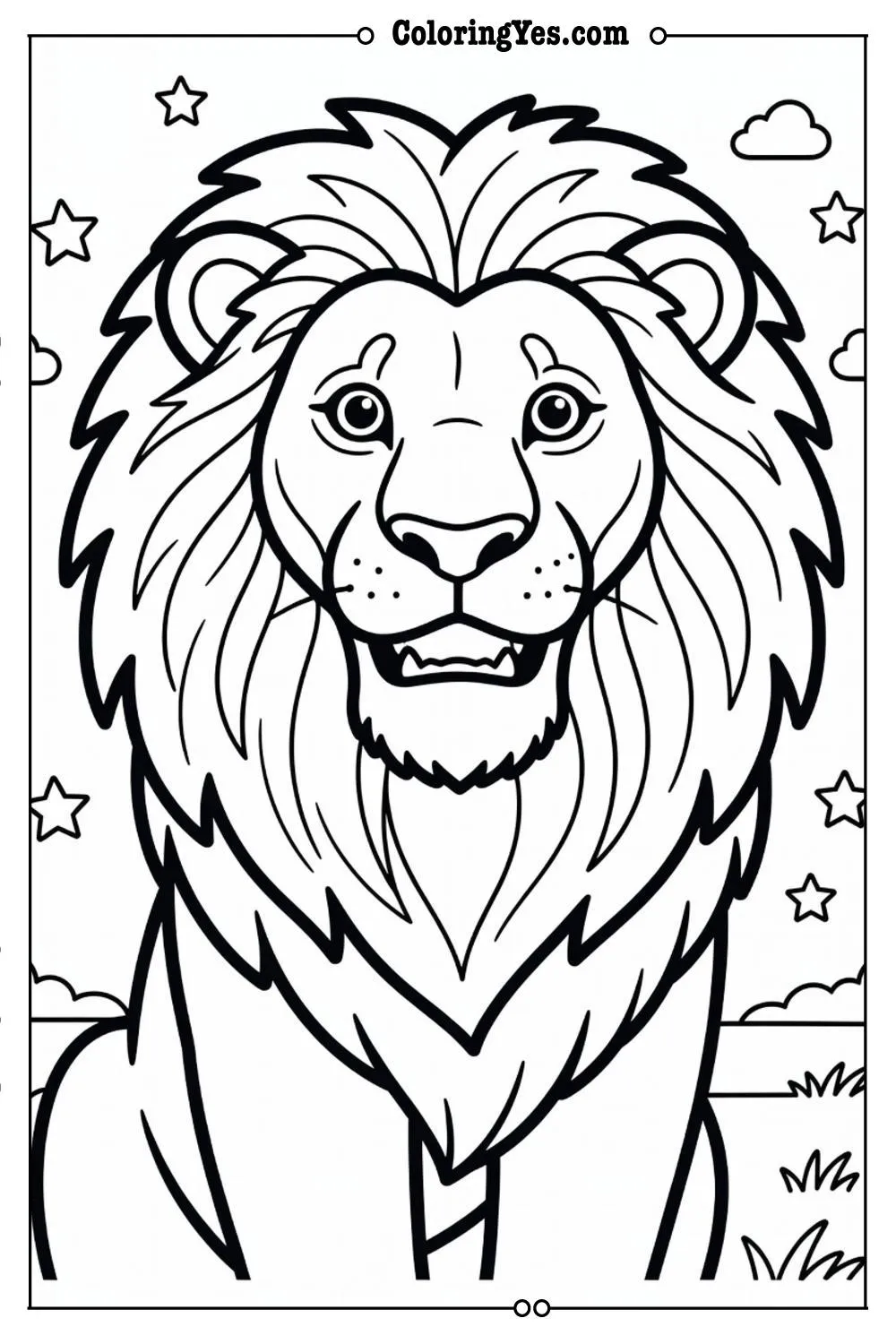 lion coloring sheets