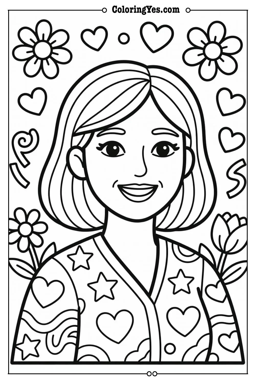 mom coloring pages