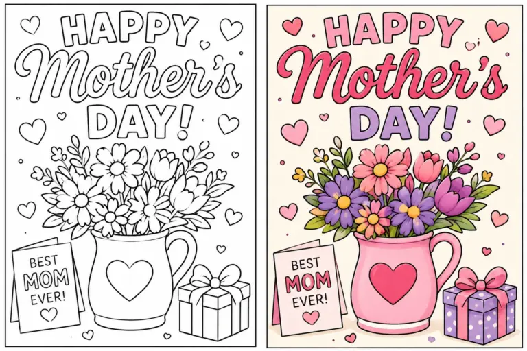 Mother's Day Coloring Pages