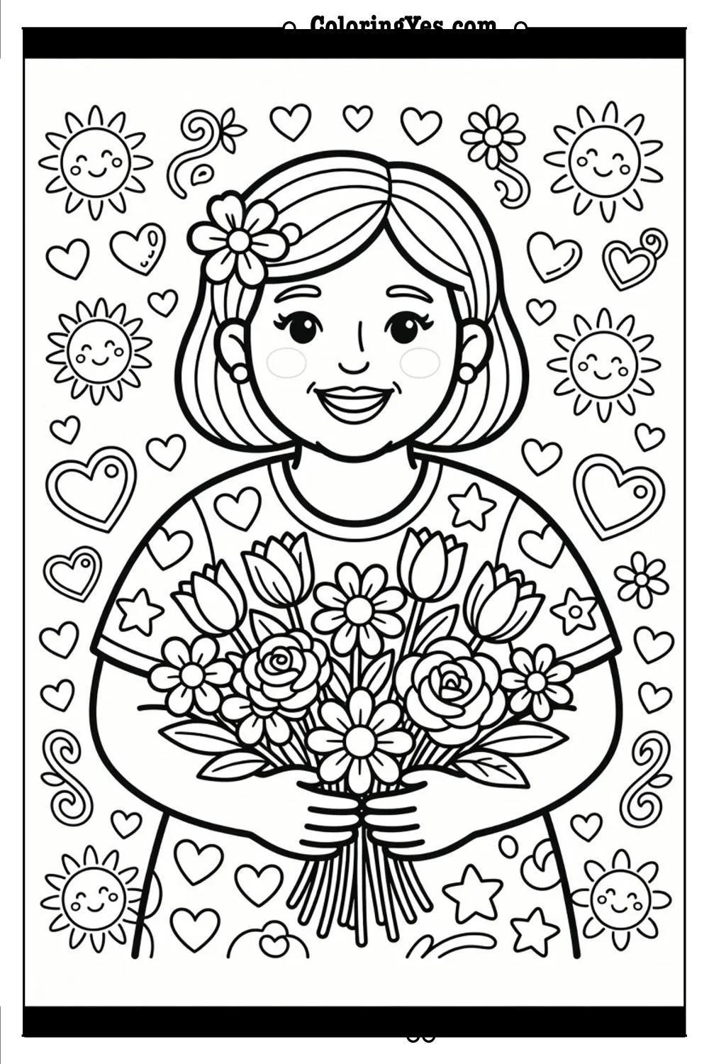 mother's day coloring sheets