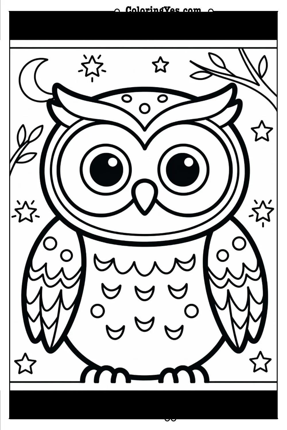 night owl coloring pages