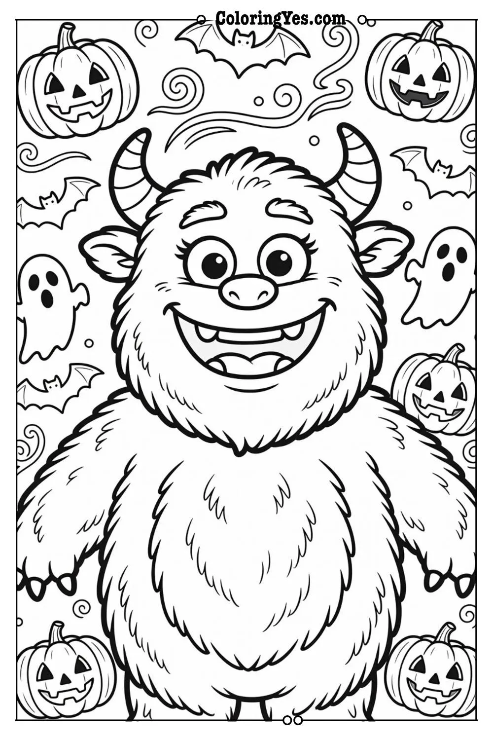 spooky coloring pages