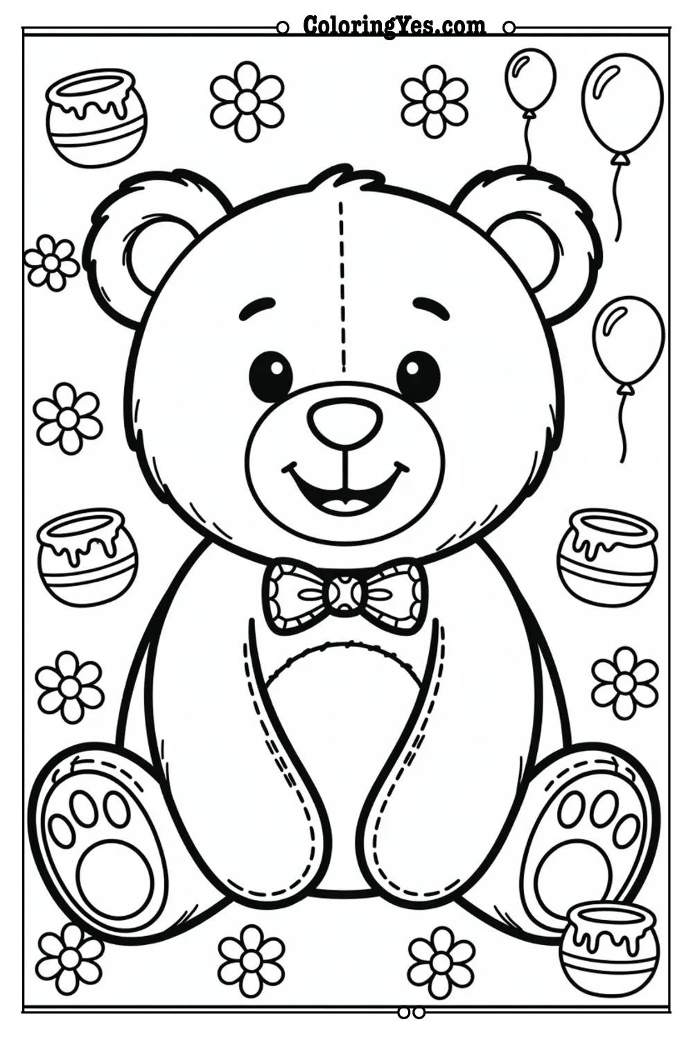 teddy bear coloring pages