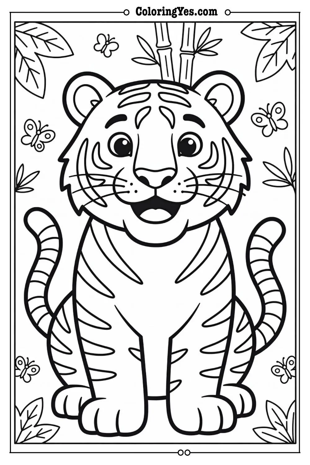 tiger coloring sheets