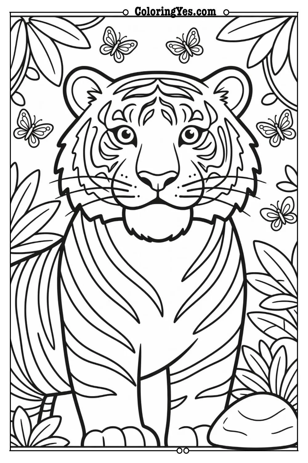 tiger printable coloring pages