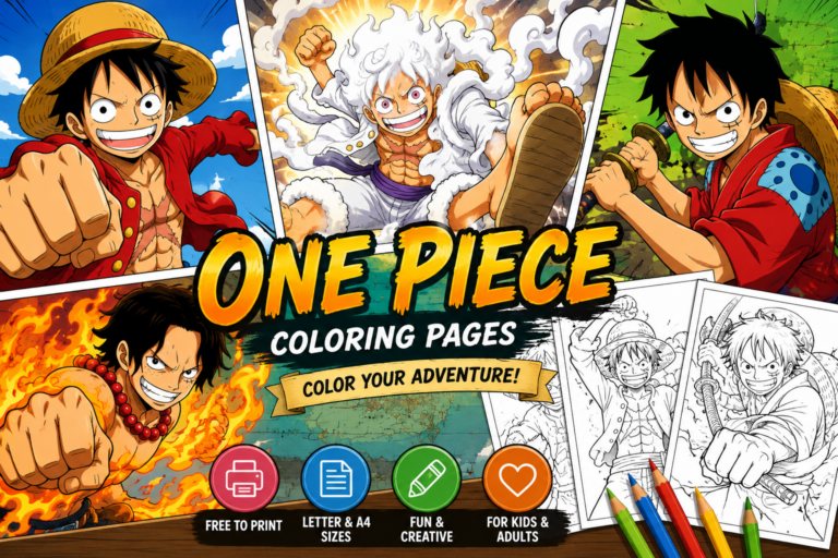 One Piece Coloring Adventure Banner