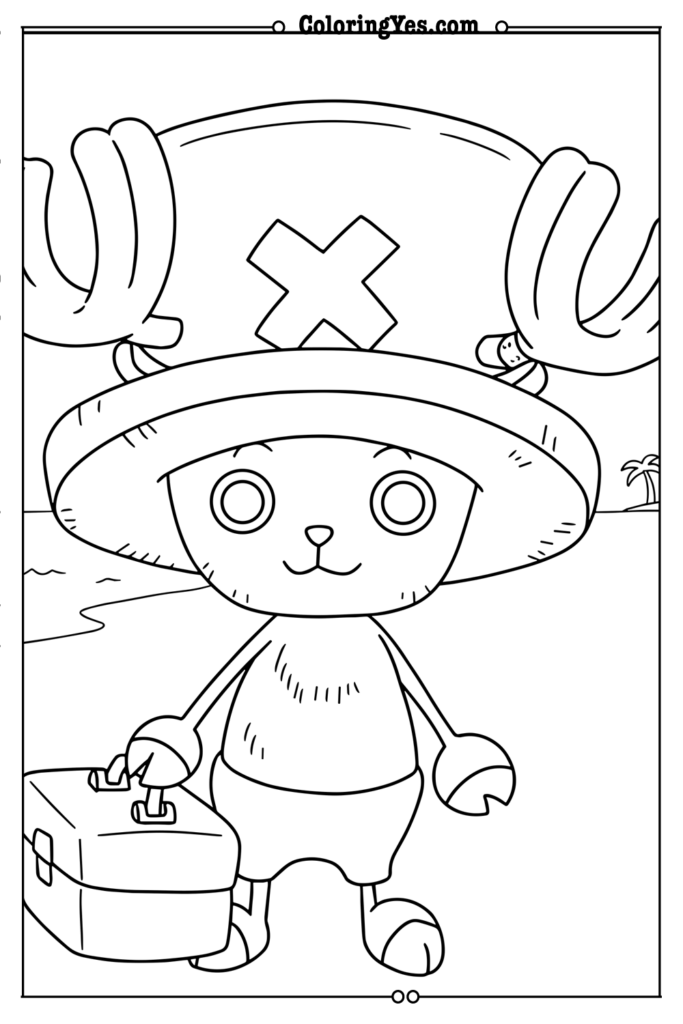 Tony Tony Chopper.png-Coloringyes.com