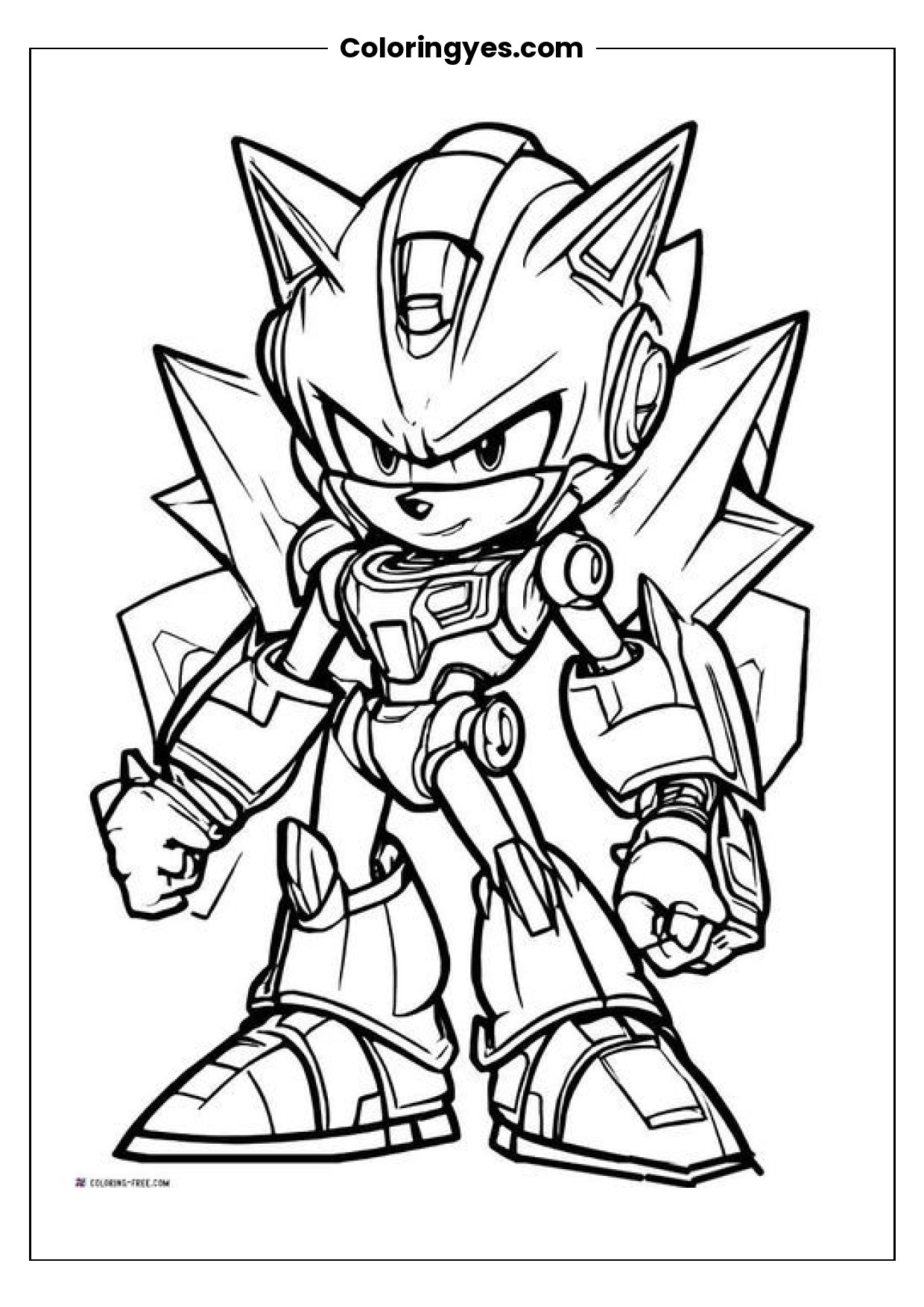 Sonic Coloring Page: Free Printable Fun